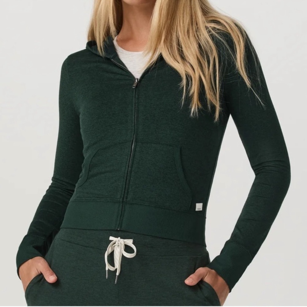 Vuori Dark Green Hoodie - Picture 2 of 10